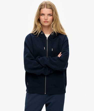 Essential Logo Raglan Zip Hoodie Image 1