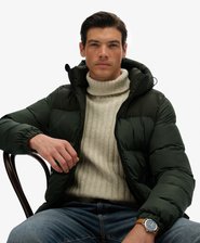 Colourblock Hooded Puffer Jacket