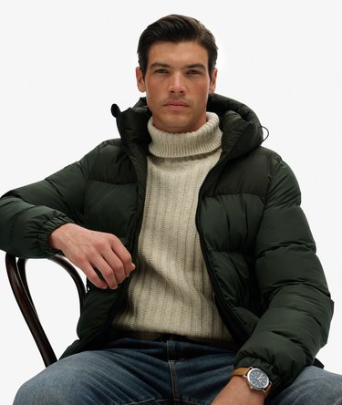 Colourblock Hooded Puffer Jacket Image 2