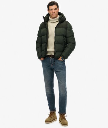 Colourblock Hooded Puffer Jacket Image 3