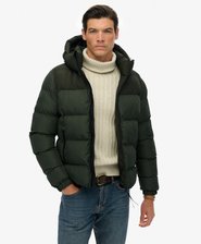 Colourblock Hooded Puffer Jacket