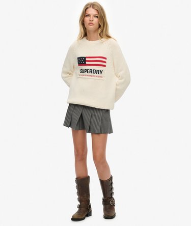 Americana Crew Knit Trui Image 3