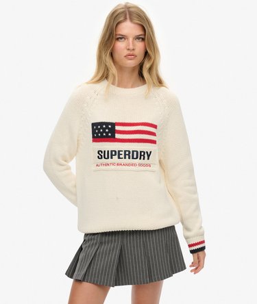 Americana Crew Knit Trui Image 1