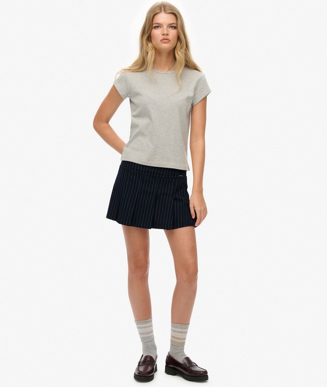 Mini-jupe Plissée Vintage TAIL Femme Taille 10 - Noir - Polyester - Style Années 80 Tennis