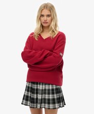 Oversized V Neck Jumper