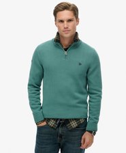 Cotton Half Zip Knit Jumper