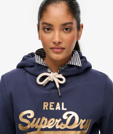 Vintage Logo Metallic-Hoodie Image 4