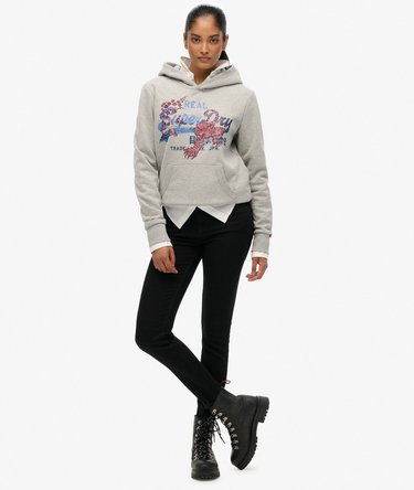 Tokyo Vintage Logo Relaxed Hoodie Image 3