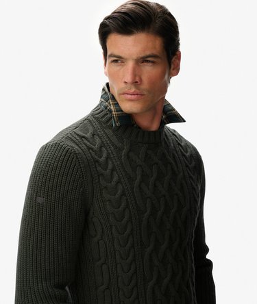 Jacob Cable Knit Jumper Image 2