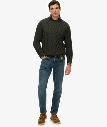 Jacob Cable Knit Jumper Image 3