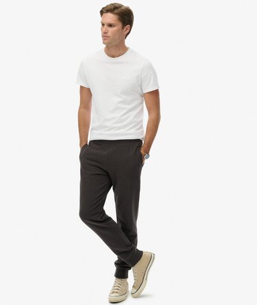 Essential Logo Half Brushed Joggers Image 2