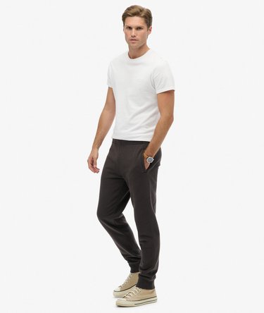 Essential Logo Half Brushed Joggers Image 3