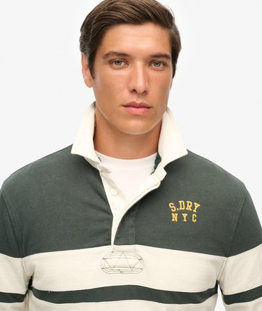 Vintage Athletic Stripe Rugby Top Image 4