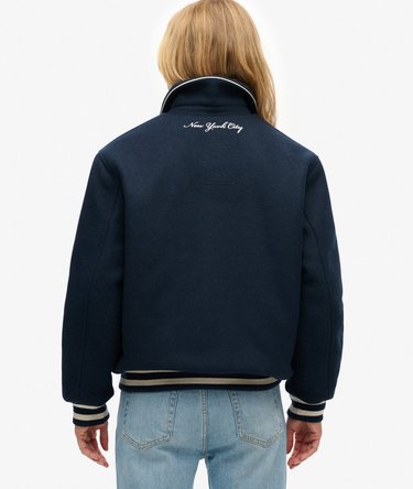 Country Club Wool Bomber Jacket Image 6