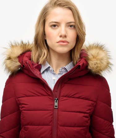 Fuji Faux Fur Hood Mid Length Image 4