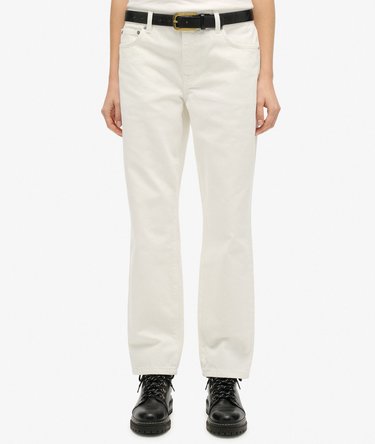 Organic Cotton Mid Rise Straight Jeans Image 4