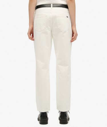 Organic Cotton Mid Rise Straight Jeans Image 5