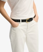 Organic Cotton Mid Rise Straight Jeans