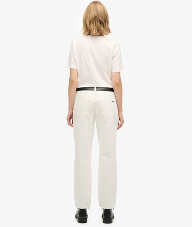 Organic Cotton Mid Rise Straight Jeans Image 6