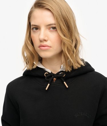 Felpa con cappuccio con logo ricamato Essential Image 4