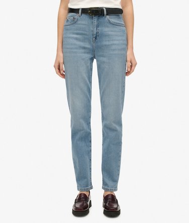 Jean mom taille haute en coton biologique Image 4