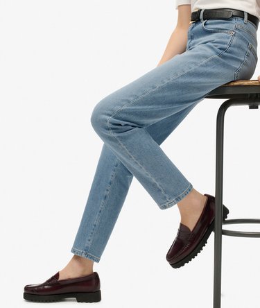 Jean mom taille haute en coton biologique Image 2
