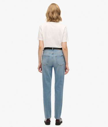 Jean mom taille haute en coton biologique Image 6