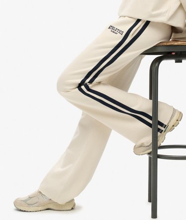 Athletic Stripe Flare Joggers Image 2