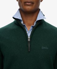 Wool Blend Half Zip Jumper