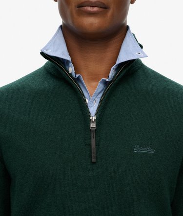 Wool Blend Half Zip Jumper Image 2
