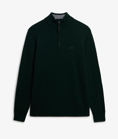 Wool Blend Half Zip Jumper Image 6