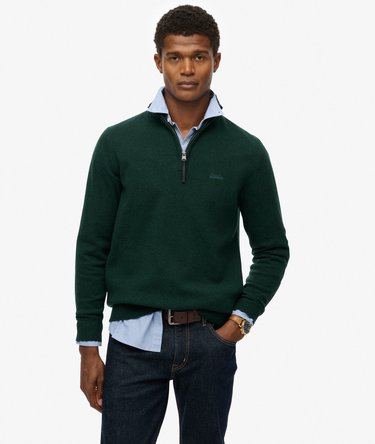 Wool Blend Half Zip Jumper Image 1