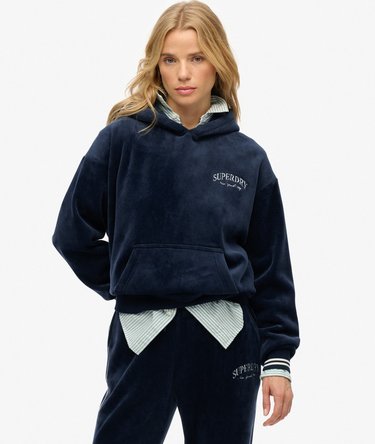 Country Club Velour Avslappnad Huvtr&ouml;ja Image 1