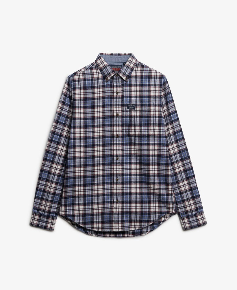 Long Sleeve Cotton Lumberjack Shirt-Frontier Check Red main image 1