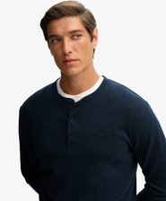 Vintage Logo Mid Weight Long Sleeve Half Button