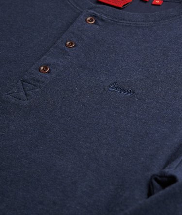 Vintage Logo Mid Weight Long Sleeve Half Button Image 5