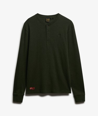 Vintage Logo Mid Weight Long Sleeve Half Button Image 7