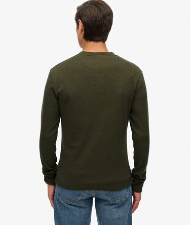 Vintage Logo Mid Weight Long Sleeve Half Button Image 5