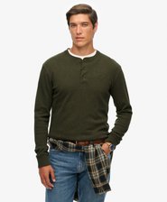 Vintage Logo Mid Weight Long Sleeve Half Button