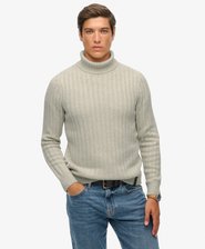 The Merchant Store - Ribbed Roll Neck Jumper