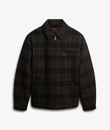 Wool Blend Check Ranch Jacket Image 7