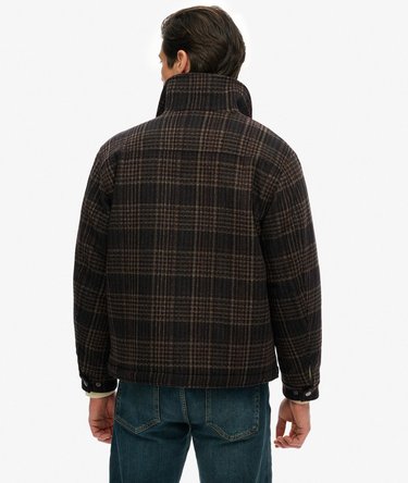 Wool Blend Check Ranch Jacket Image 6