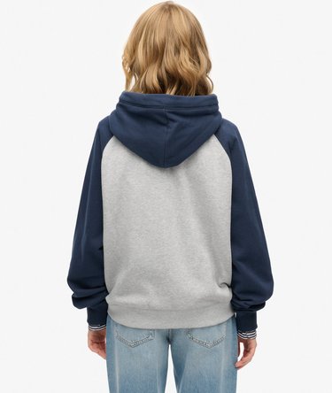 Essential Logo Raglan Zip Hoodie Image 5