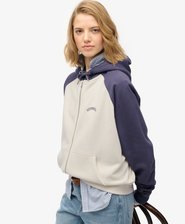 Essential Logo Raglan Zip Hoodie