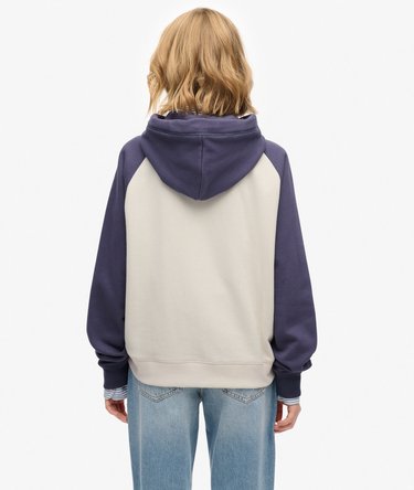 Essential Logo Raglan Zip Hoodie Image 5