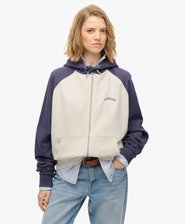 Essential Logo Raglan Zip Hoodie