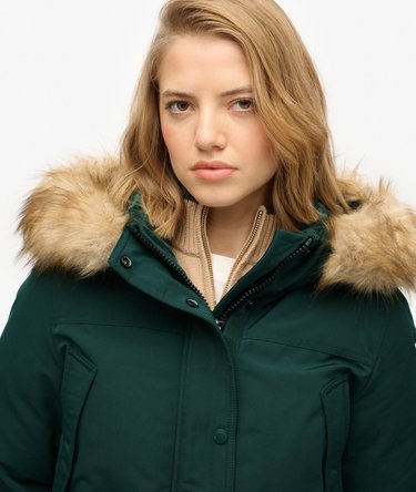 Everest Faux Fur Parka Coat Image 4