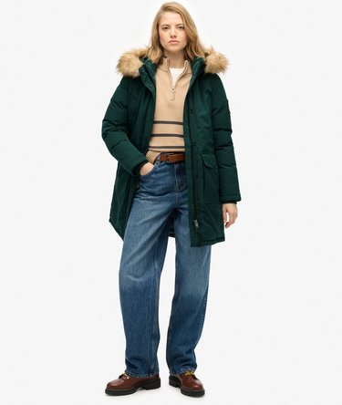 Everest Faux Fur Parka Coat Image 3