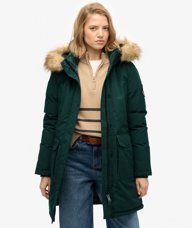 Everest Faux Fur Parka Coat Image 1