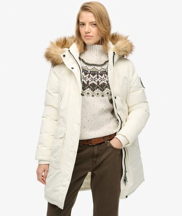 Everest Faux Fur Parka Coat Image 1